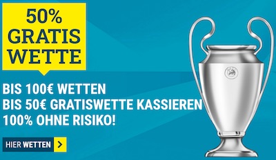 sportwetten.de Freebet Promo 6. CL-Spieltag