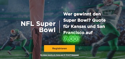 Super Bowl 2020: Mr Green mit erhöhter Siegquote