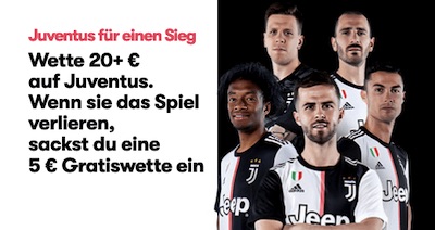 Juventus Versicherung bei 10bet