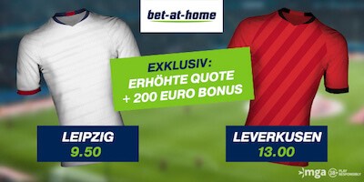 Bet-at-home mit erhöhten Wettquoten zu RB Leipzig gegen Bayer Leverkusen