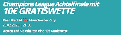 Novibet schreibt Freebet für Wette auf Real vs. ManCity gut