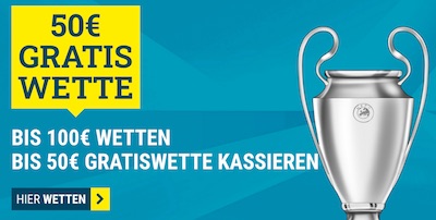 Gratiswette von sportwetten.de zum CL-Achtelfinale Teil 2