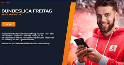 STSbet Bundesliga Freitag Fortuna Düsseldorf SC Paderborn Freiwette wetten