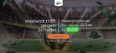 Mr Green Haaland trifft gegen Schalke Quote 8.00 wetten