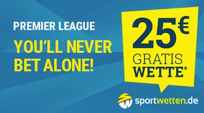 Wette ohne Risiko zur EPL bei sportwetten.de