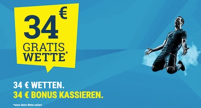 34€ zum 34. Spieltag von sportwetten.de