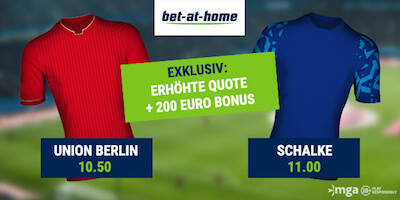 Bet at home Quotenboost zu Union Berlin gegen Schalke 04