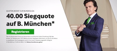 Betway Siegquote 40.0 Bayern München Wolfsburg