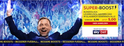 Sky Bet Super Boost Leverkusen Bayern Gladbach gewinnen