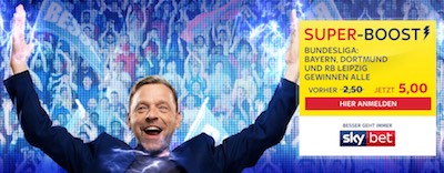 Sky Bet Super-Boost auf Siege von Bayern, Dortmund und Leipzig