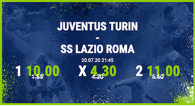 Bet at home Juve Lazio