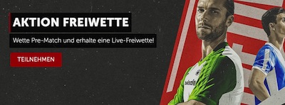 Aktion Freiwette von Betsafe