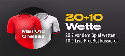 Bwin 20+10 Wette Man United Chelsea