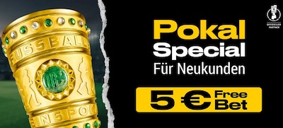 Bwin erhalten für Pokalfinal Wette eine 5 Euro Freebet