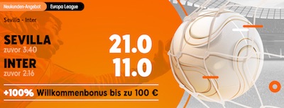 Quotenboost von 888sport auf EL Finale FC Sevilla vs. Inter Mailand