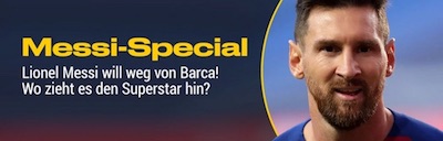 Bwin Special zum Wechsel von Lionel Messi