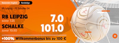 Quotenboost von 888sport zum Bundesliga-Duell RB Leipzig gegen Schalke 04