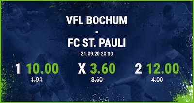 Bet-at-home VfL Bochum FC St. Pauli verbesserte Quoten wetten