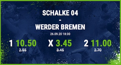 Bet-at-home Schalke 04 Werder Bremen erhöhte Wettquoten Wettgutschein