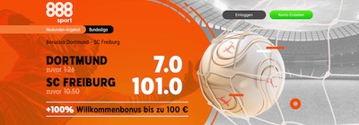888sport Dortmund Freiburg erhöhte Wettquoten wetten