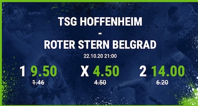 Bet at home Hoffenheim Roter Stern verbesserte Quoten EL Wetten