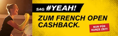 Interwetten Cashback Aktion zum Viertelfinale der French Open 2020