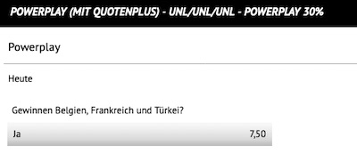Beispiel für eine ODDSET Powerplay Wette