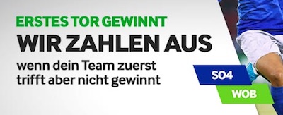 1. Tor gewinnt Angebot bei Betway zu Schalkge gegen Wolfsburg
