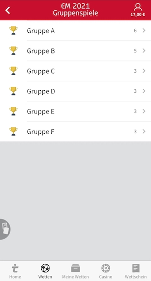 Tipico EM Gruppen Wetten