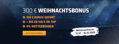 Bet3000 Weihnachtsguthaben wetten