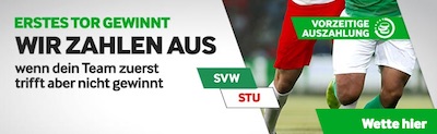 Betway "1. Tor gewinnt" Angebot zu Werder Bremen gegen VfB Stuttgart