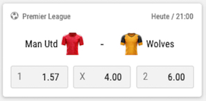 Man United vs Wolverhampton Bwin