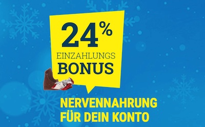 24 Euro Guthaben zu Weihnachten von sportwetten.de