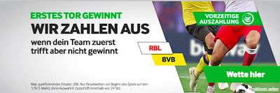 RBL vs BVB Betway 1. Tor gewinnt