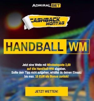 Cashback bei ADMIRALbet