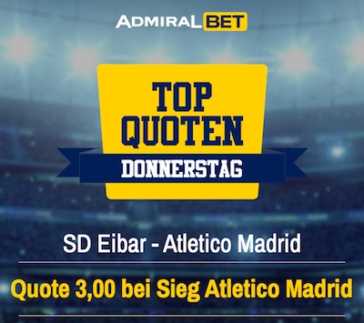 Top Quoten Donnerstag Atletico