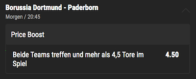 Bwin Priceboost DFB