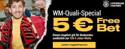 Bwin Freiwette für deine WM-Quali Wetten