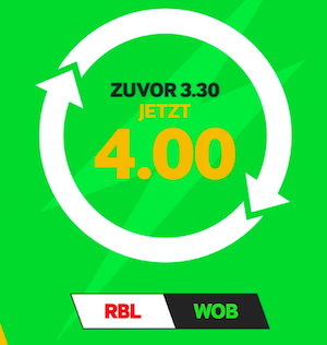 Leipzig Wolfsburg Betway Boost