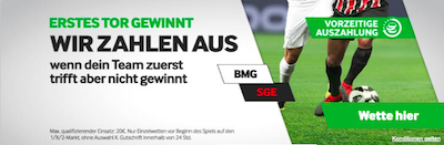 Gladbach vs Eintracht 1.Tor Betway