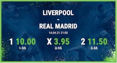 Verbesserte Bet at home Quoten zum Spiel Liverpool - Real Madrid