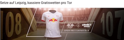 2€ pro Leipzig Tor bei Unibet