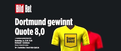 BildBet Boost Quote BVB besiegt Bayer 04 wetten