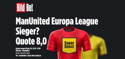 BildBet Man United Europa League Sieger wetten erhöhte Quote