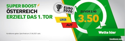 Betway Ukraine Österreich erzielt 1. Tor UEFA Euro 2020 Wetten