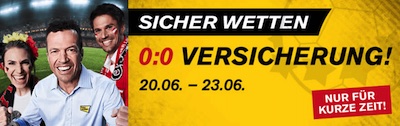 EM: 0:0 Versicherung von Interwetten