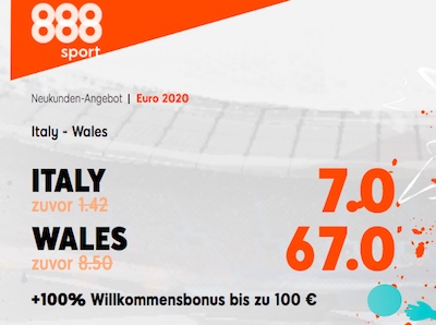 Italy vs. Wales 888sport