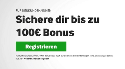 Betway Willkommensbonus - 100 Euro