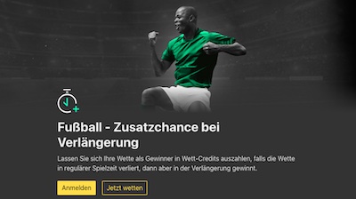 Bet365 Zusatzchance bei Verlängerung