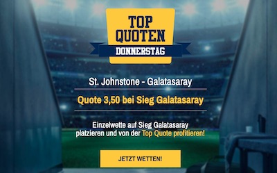 Quote 3.50 auf Galatasaray beim Admiralbet Top Quoten Donnerstag